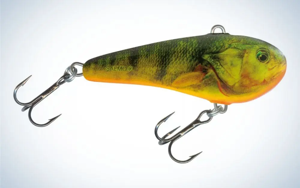 Salmo Chubby DarterÂ is the best ice fishing lure for perch and walleye.