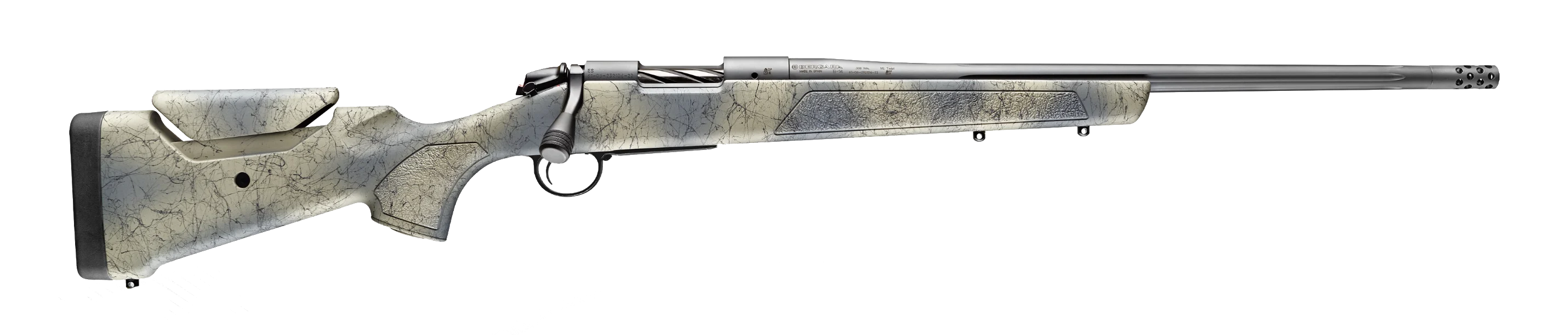 Bergara Sierra rifle with white background