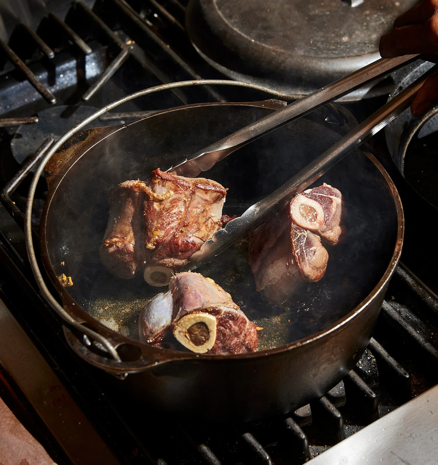 browning meat in dutch oven