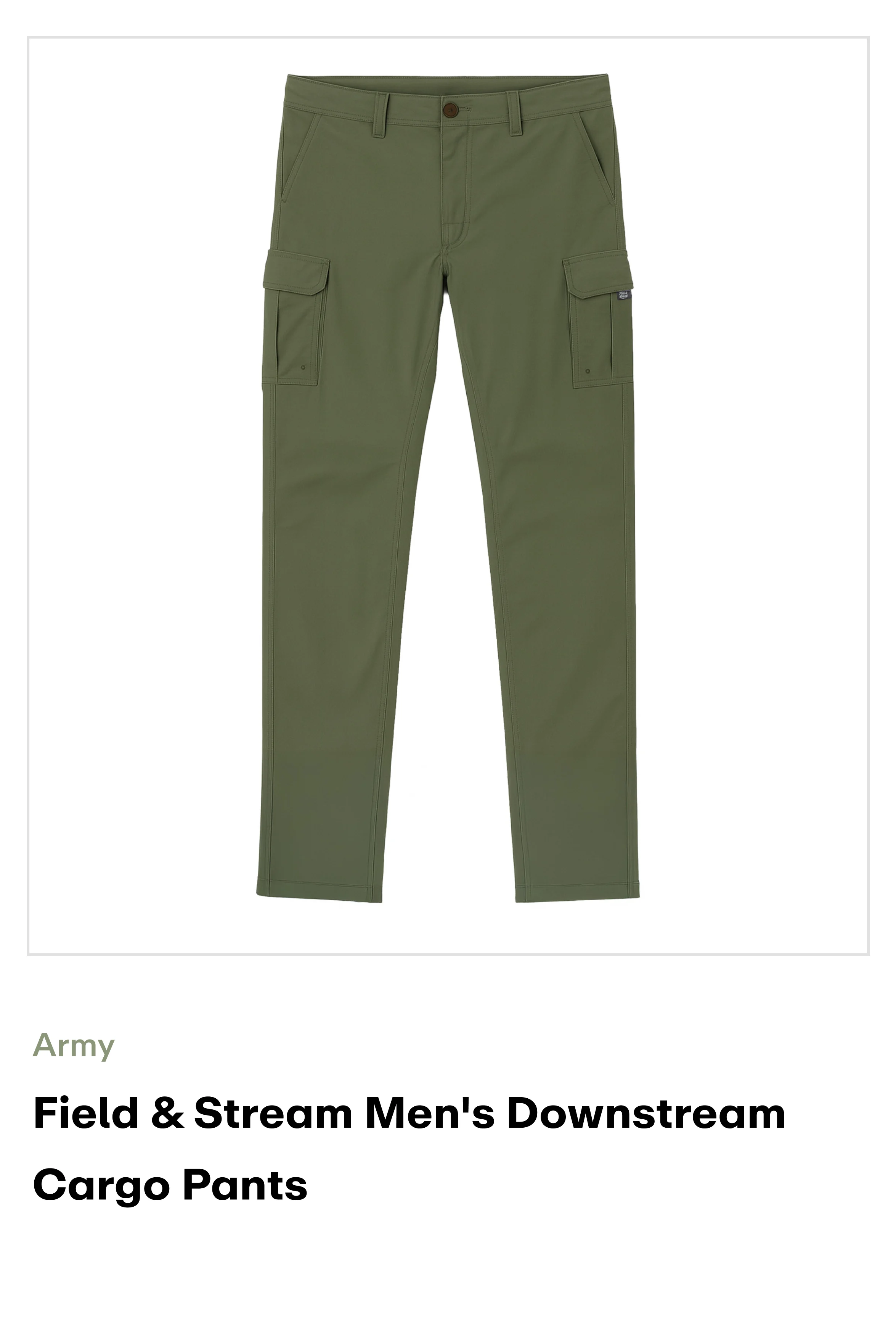 amazon-Downstream Cargo Pants-Army