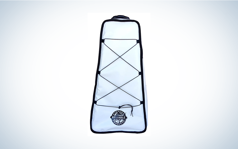 white kayak bag