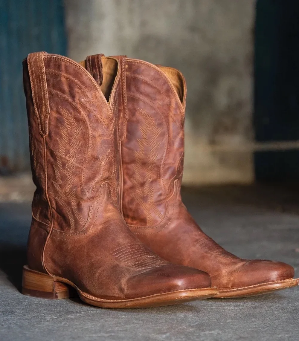 Pair of Tecovas Cartwright cowboy boots