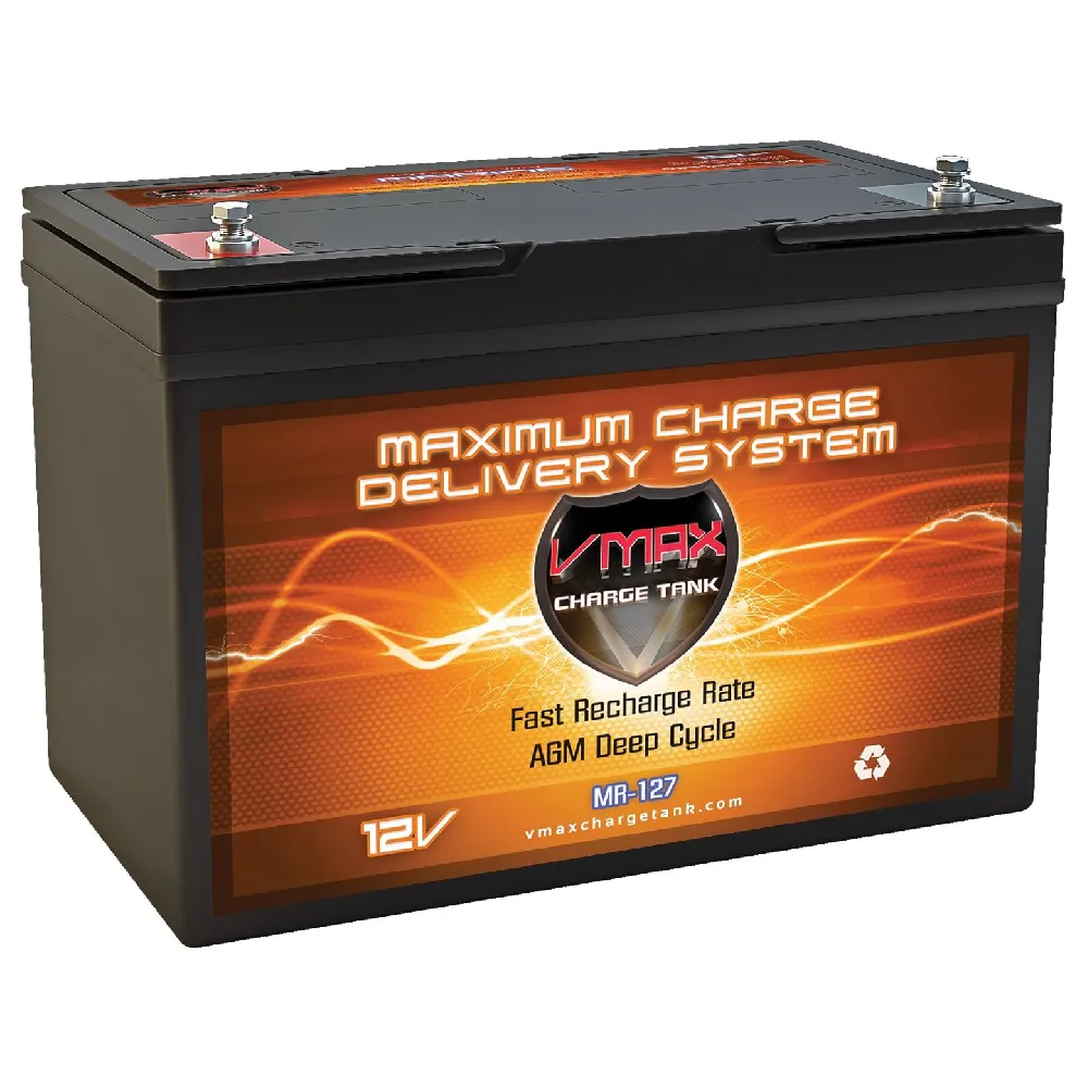 VMAX MR127 AGM Deep Cycle Marine Battery