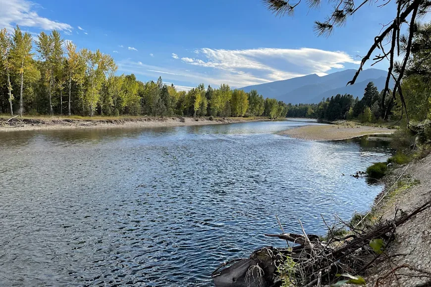 The Bitterroot River in summer time.