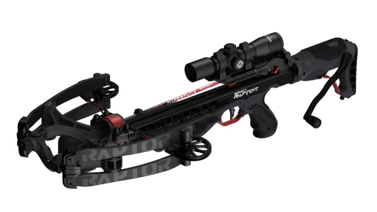 Barnett Hyper Raptor Crossbow on white background