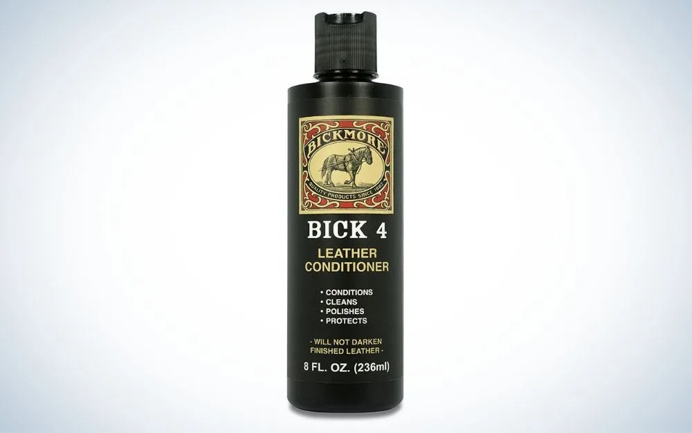 Bickmore Bick 4 Leather Conditioner is the best oil for leather boots that won't darken leather.