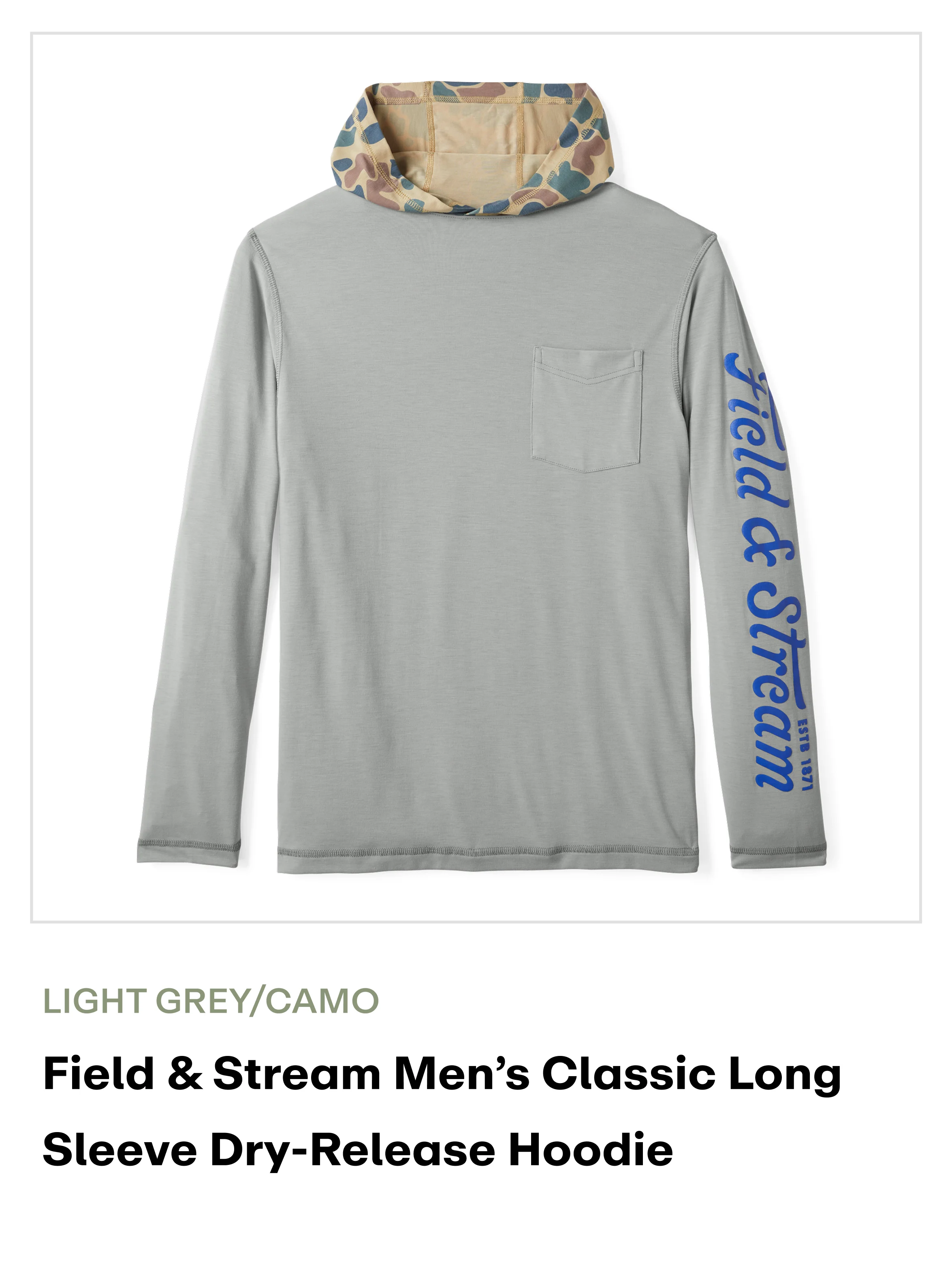 Amazon - Dry Release Hoodie - Light Grey/camo