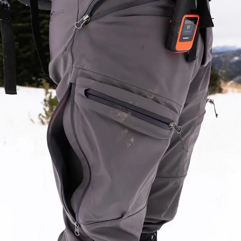 Close-up of Stone Glacier M7 Pants on fisherman