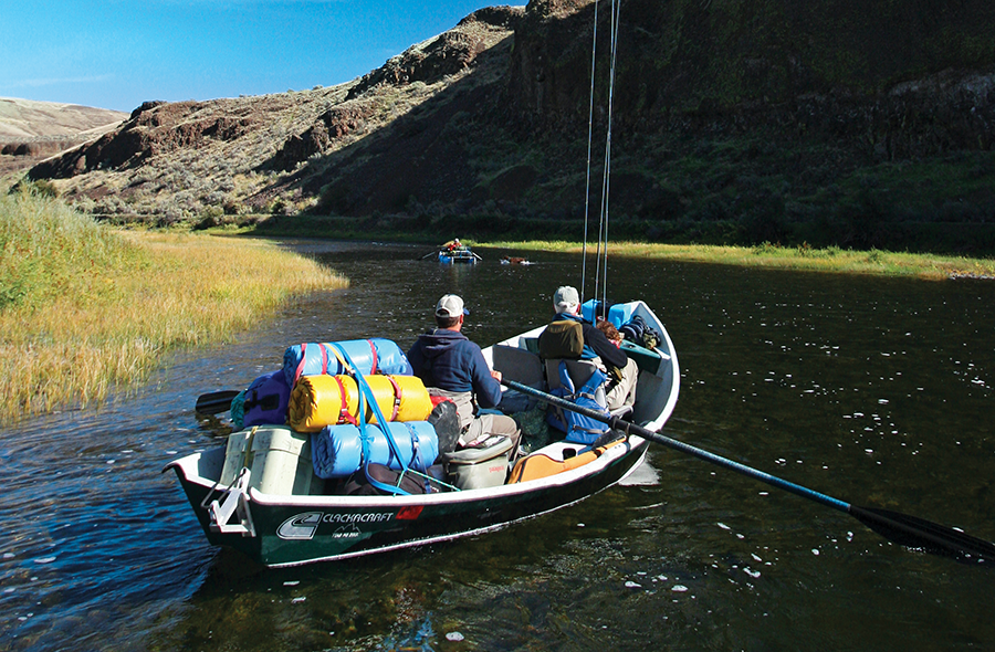 Floating the John Day.