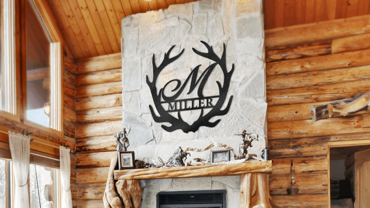 Antler Monogram Sign