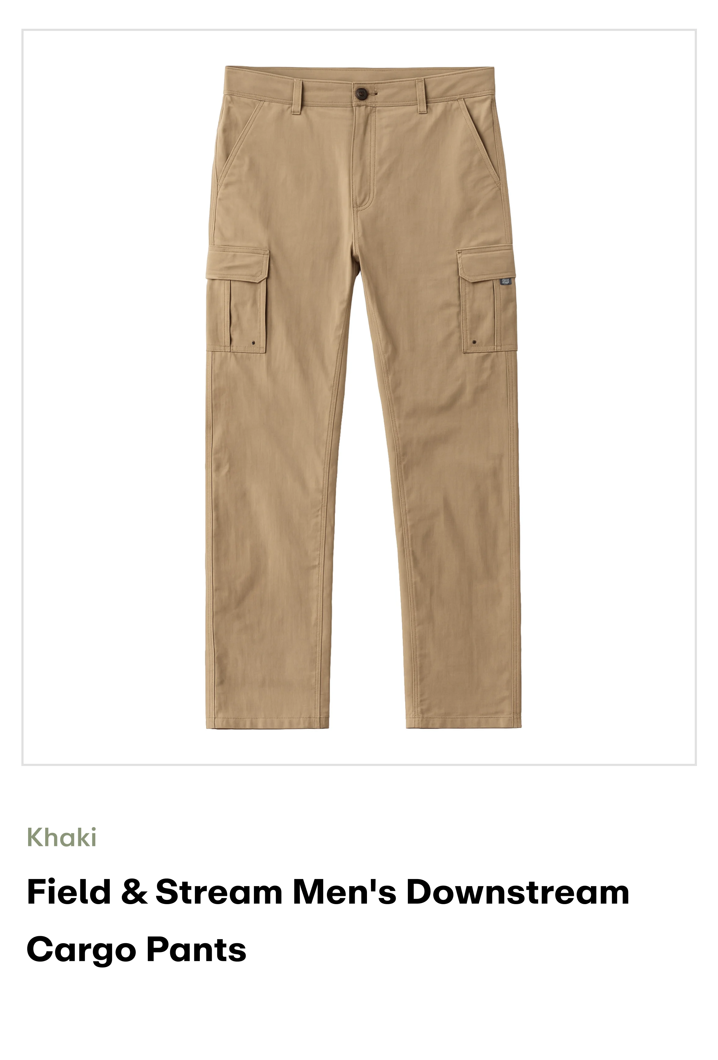 amazon-Downstream Cargo Pants-Khaki