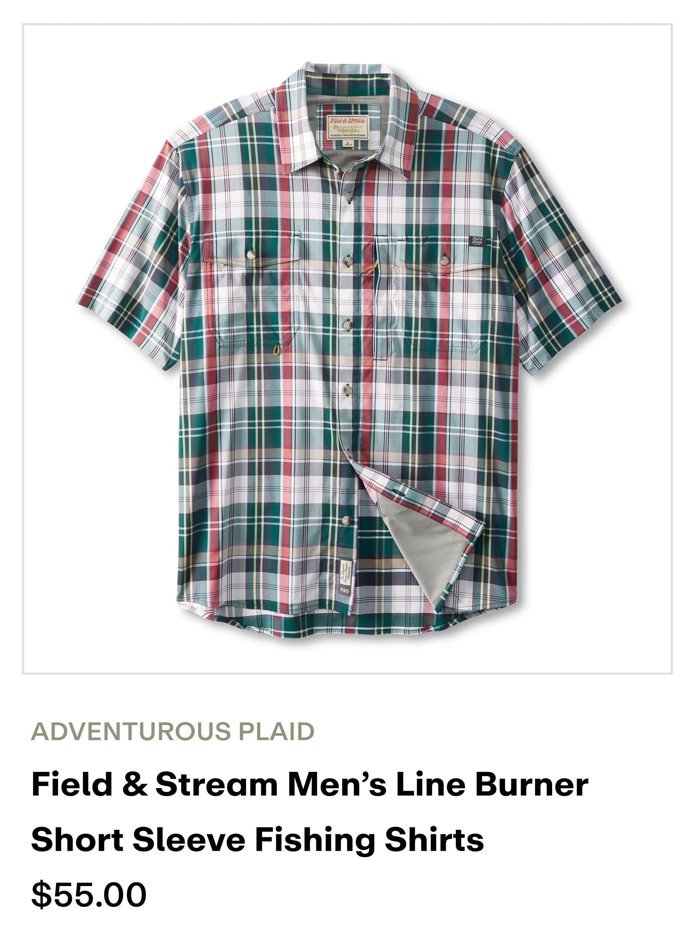 Amazon - Line Burner ss Shirt - adventurous Plaid
