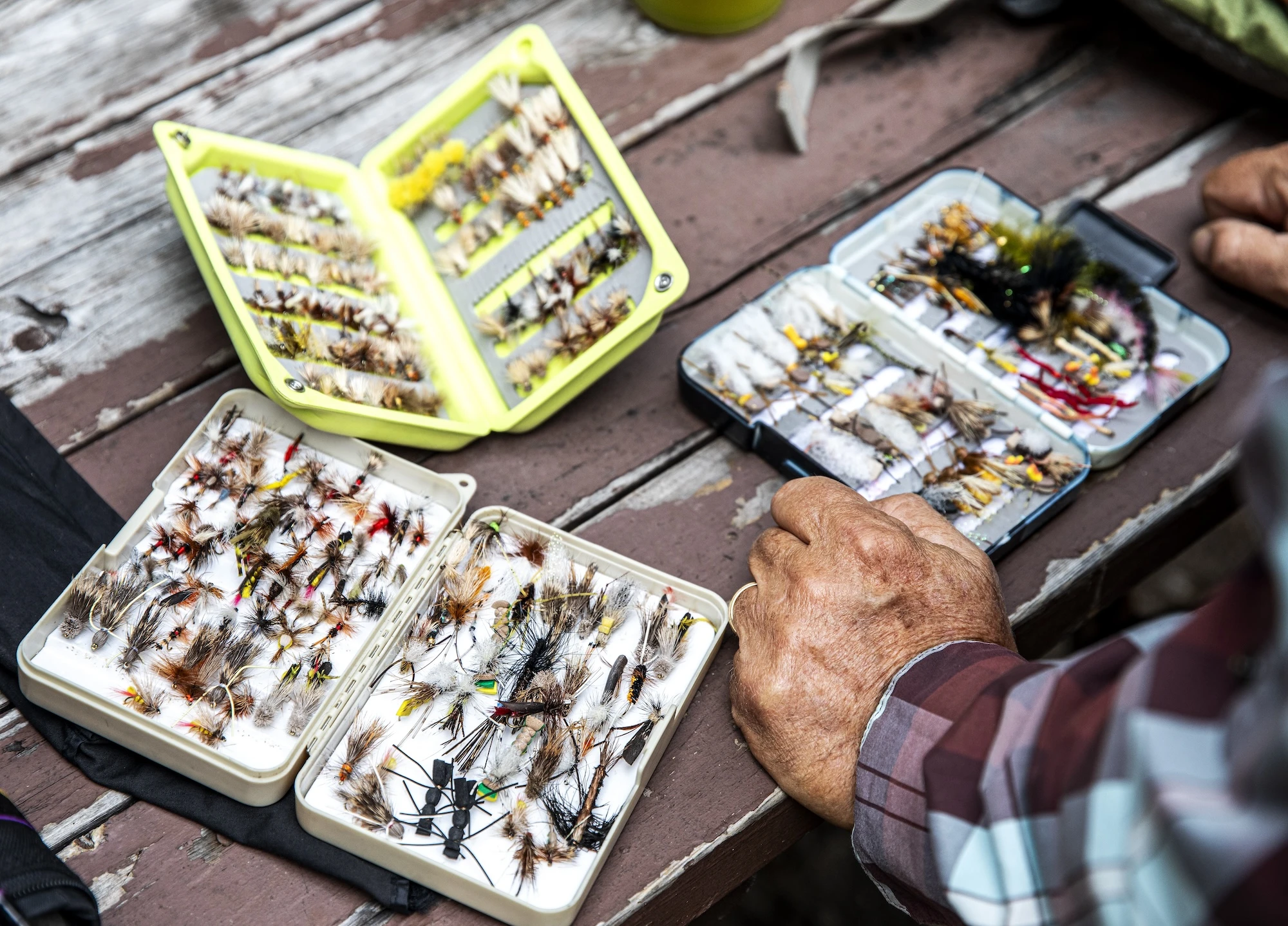 fly-fishing-boxes-on-table