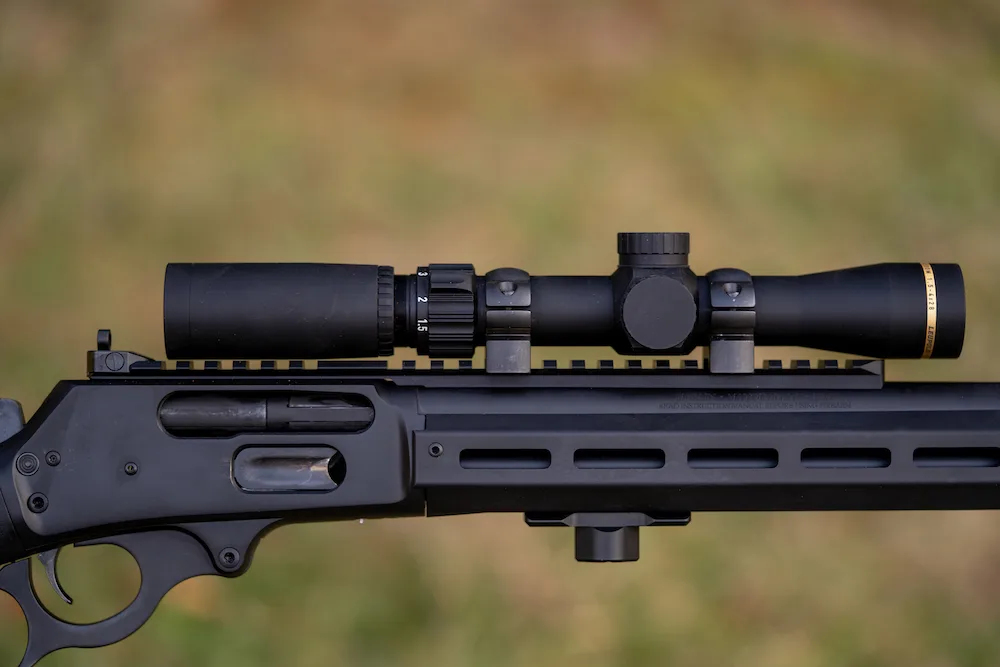 Leupold VX Freedom 1.5-4X28mm Rifle Scope mounted on 30-30 Winchester lever-action rifle