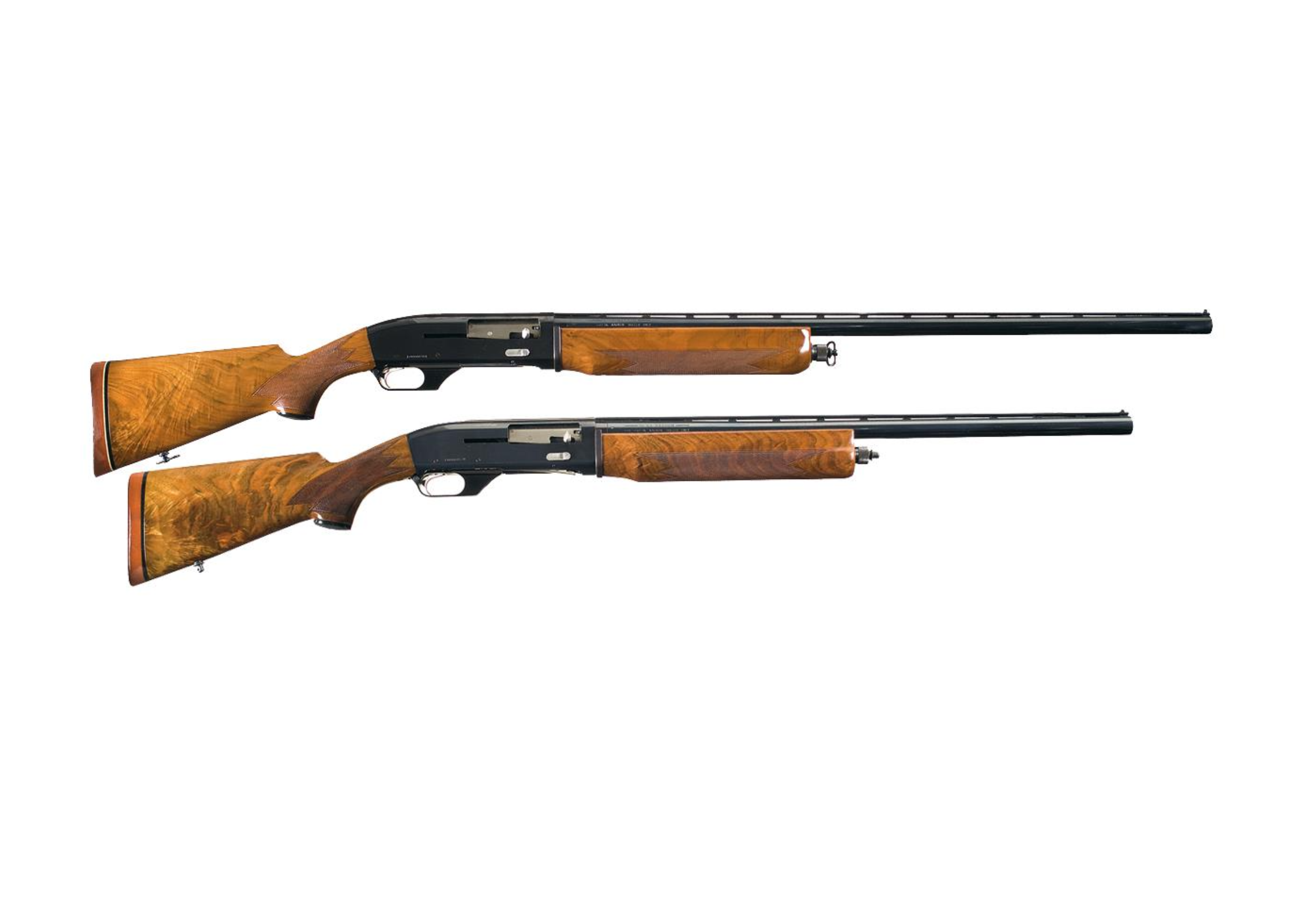 Two Ithaca 10 gauge shotguns