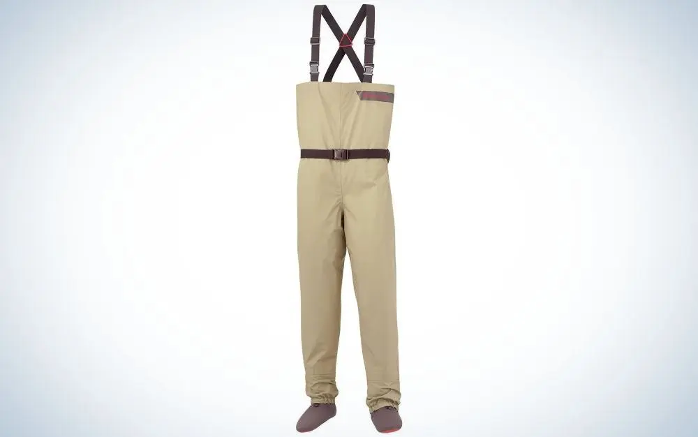 Redington Crosswater Waders are the best waders for surf fishing for their budget.