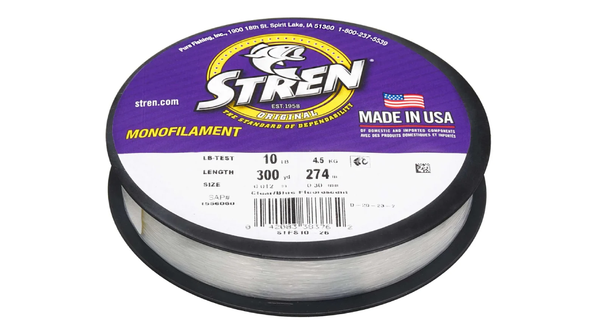 Stren Original Monofilament Fishing Line on white background