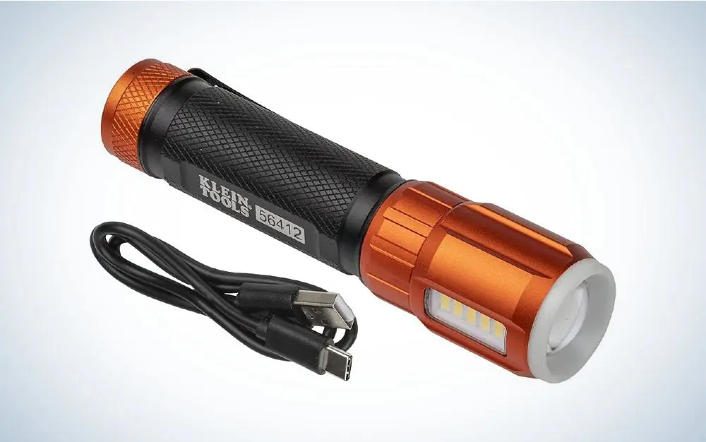 Klein Tools Rechargeable LED Flashlight is the best magnetic rechargeable flashlight