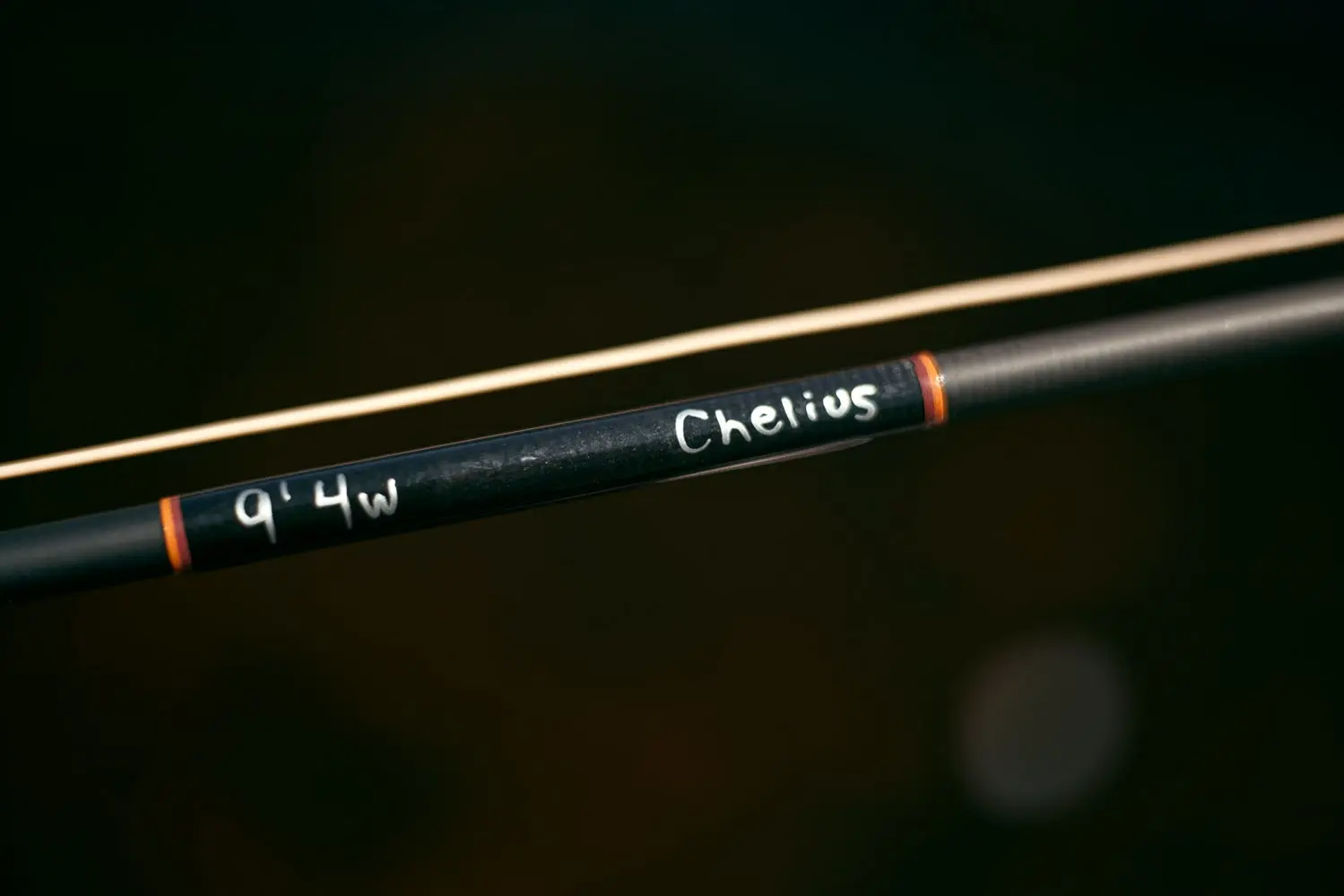 inscription on fly rod