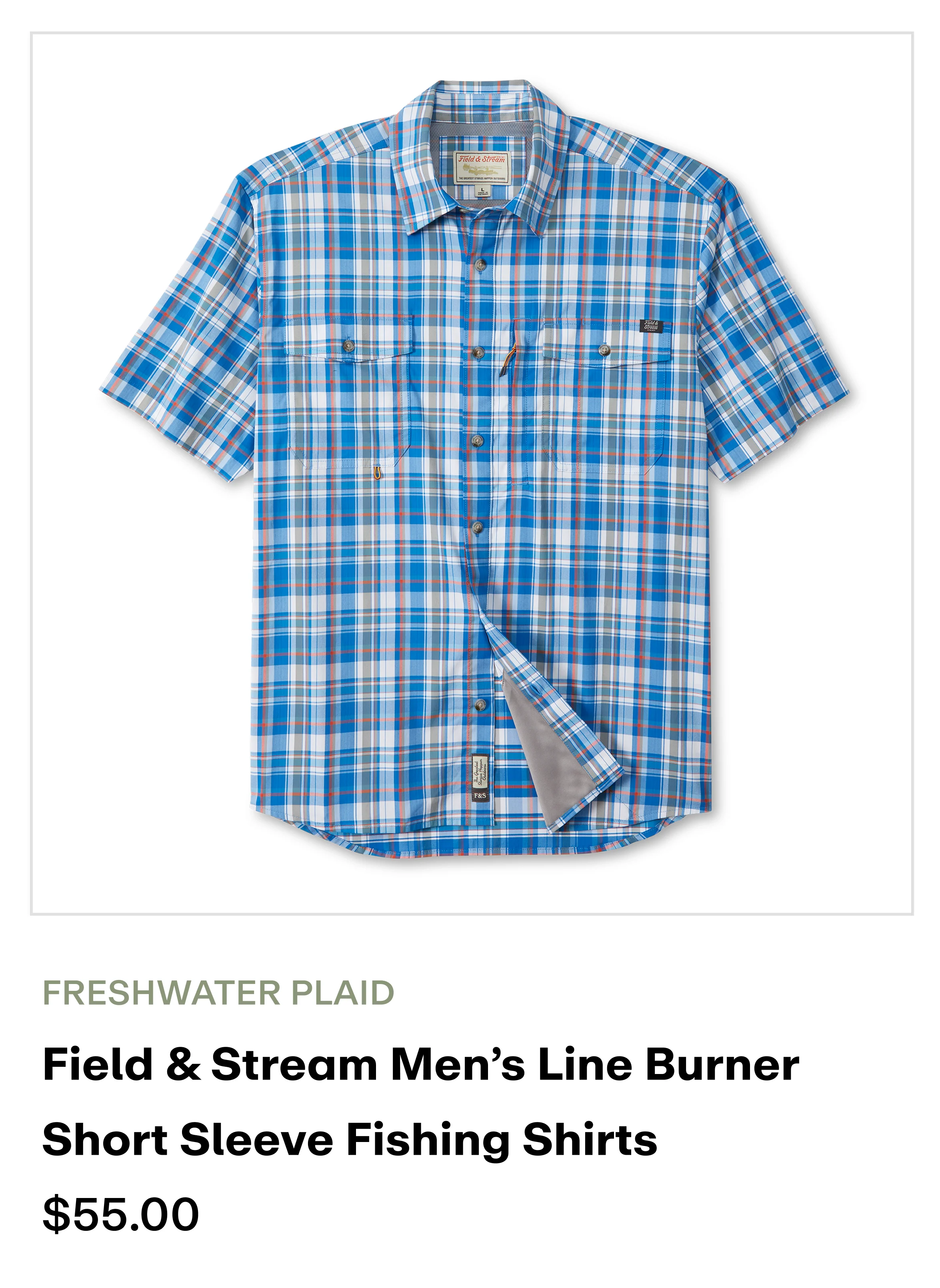 Amazon - Line Burner SS Shirt - Freshwater Plaid