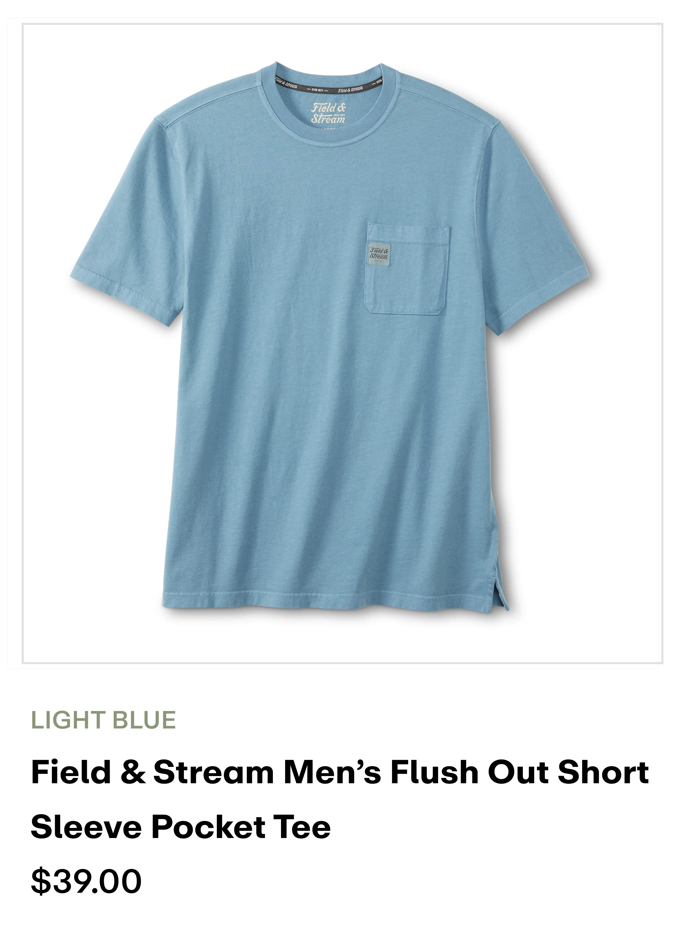 amazon - Pocket Tee - light blue