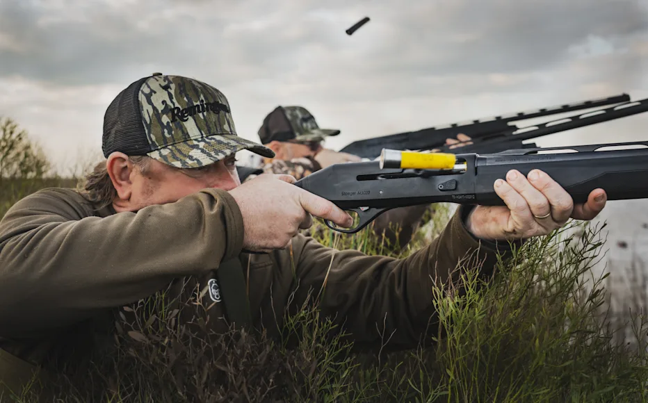 Hunters hunting waterfowl.