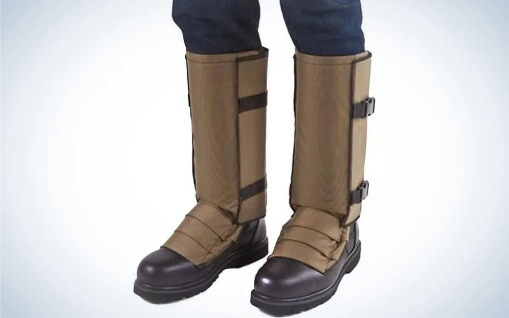 Crackshot Snake Bite Proof Guardz Gaiters are the best for snake protection.