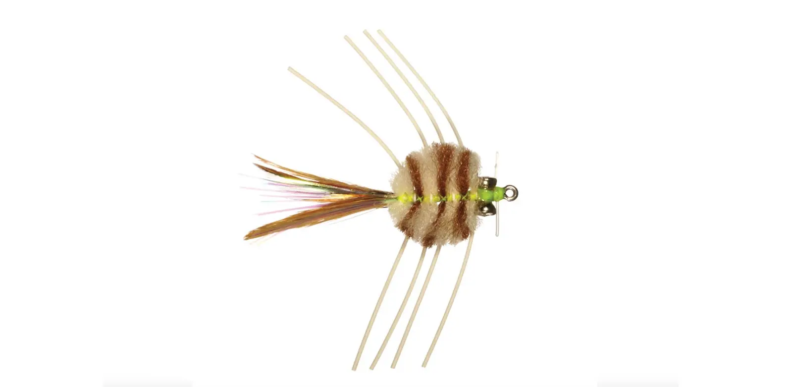 Merkin Crab fly pattern on white background