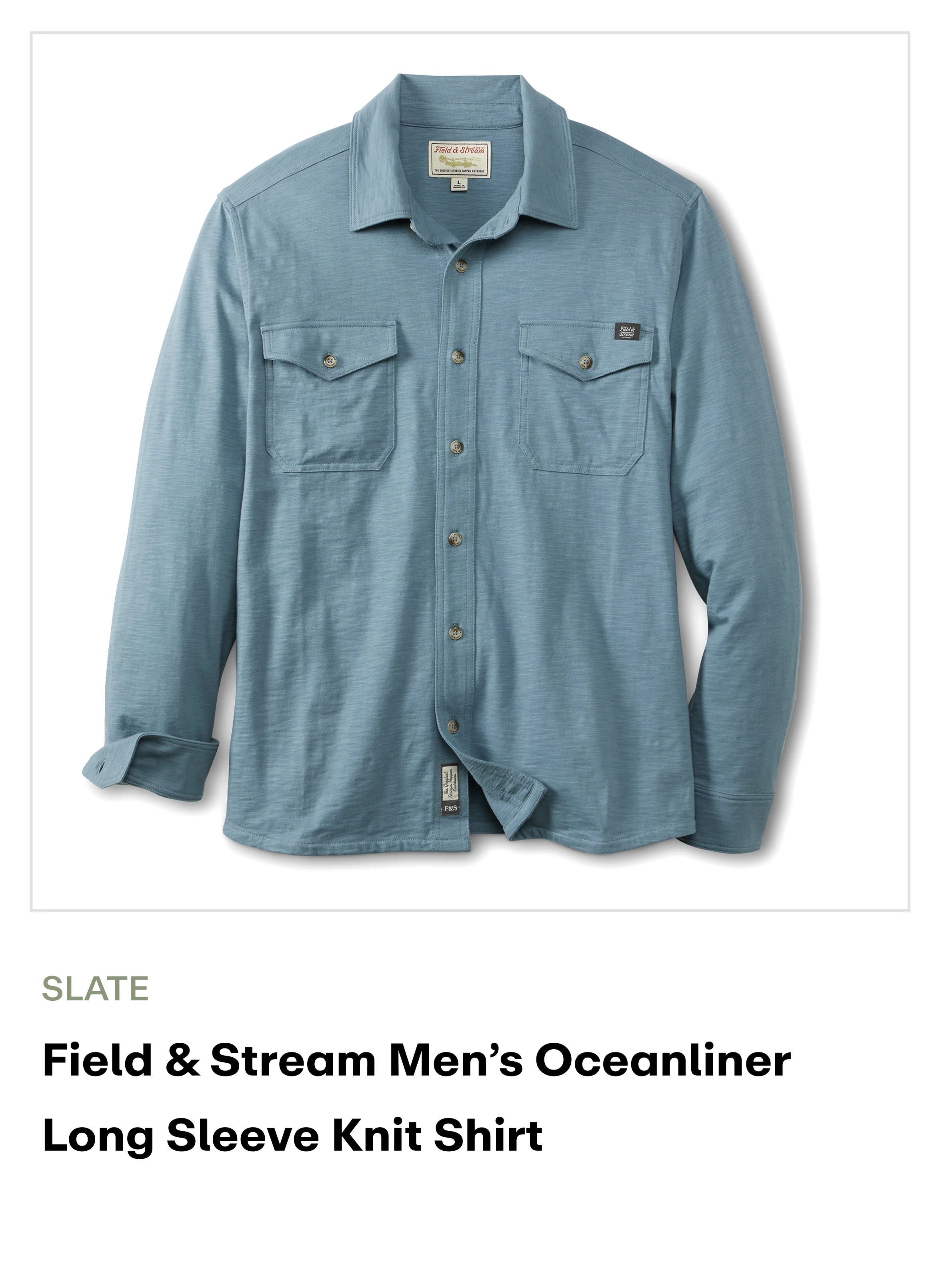 Amazon - Men's OCEANLINER - LS Slate Blue 