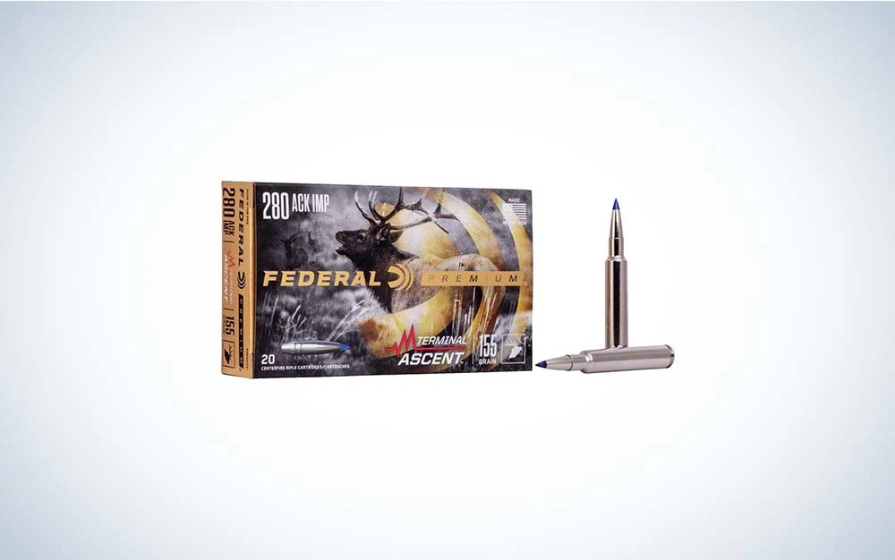 Federal Premium 280 Ackley Improved 155gr TA Rifle Ammo