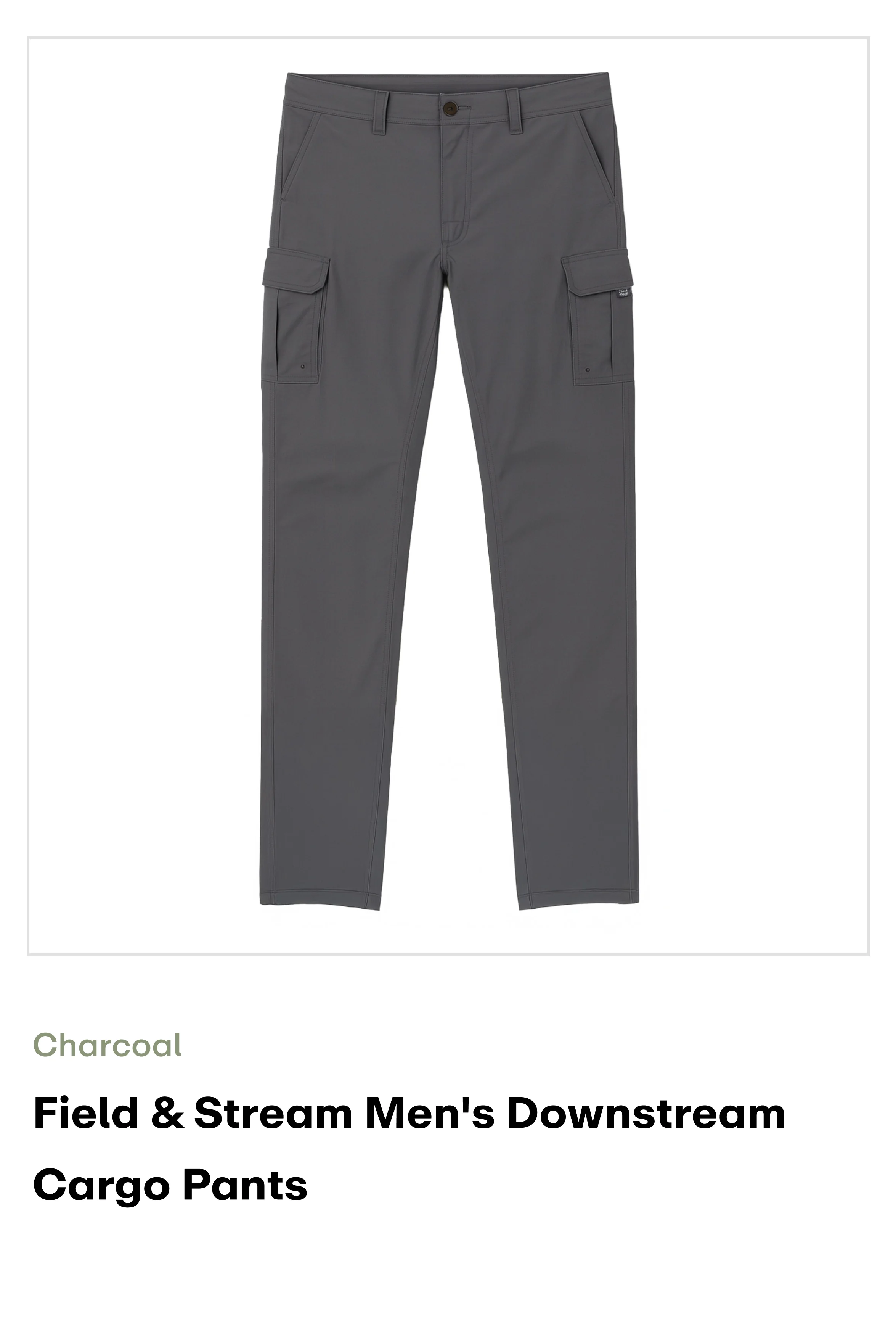 amazon-Downstream Cargo Pants-Charcoal