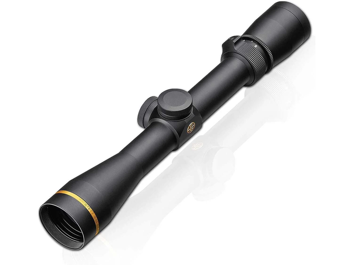 A Leupold riflescope on a white background.