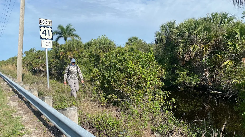 fly fishing on Florida's tamiami trail