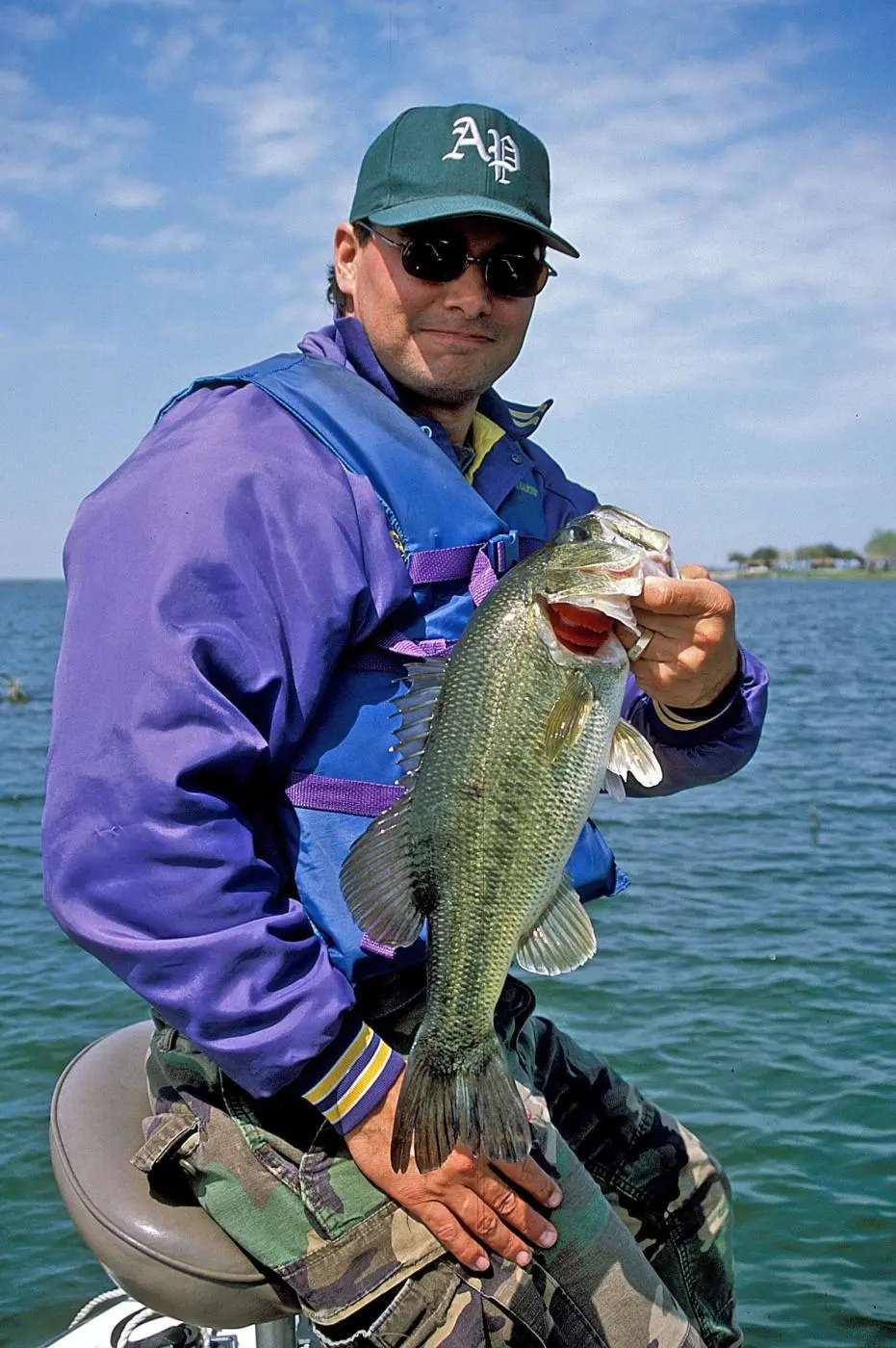 photo of an angler with a nice laregmouth on Choke Canyon