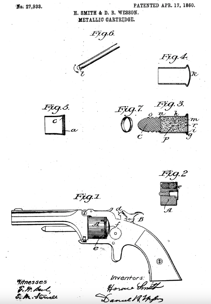 Patent of .22 Rim Fire.