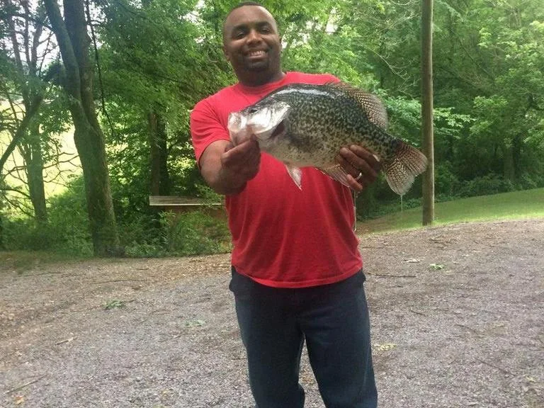 Jam Ferguson ate his 4-pound, 4-ounce black crappie.