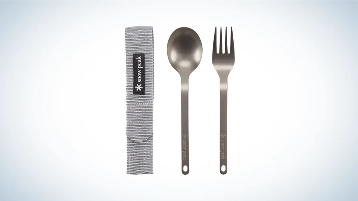 Best Camping Utensils: Snow Peak Titanium Fork and Spoon Set