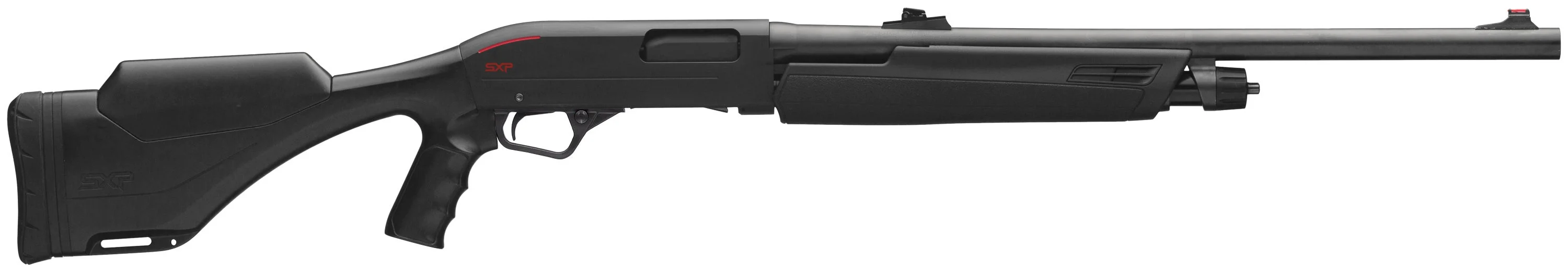 Winchester SXP Extreme Deer slug gun on white background. 