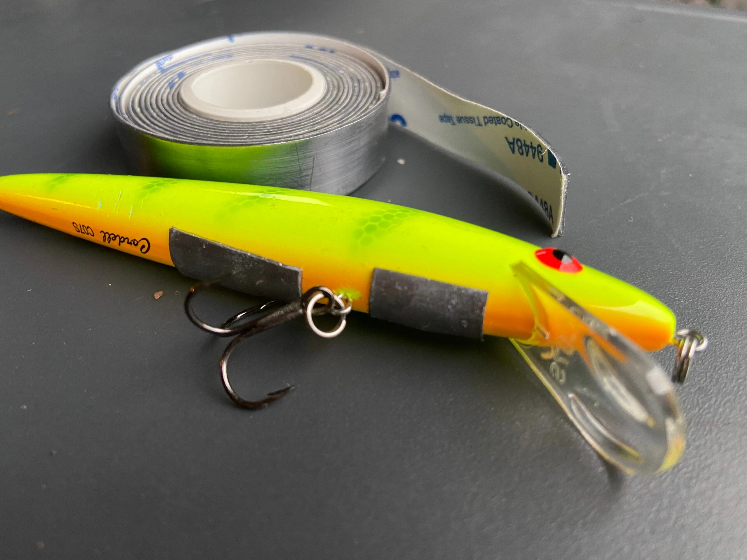 lead tape on a suspending jerkbait