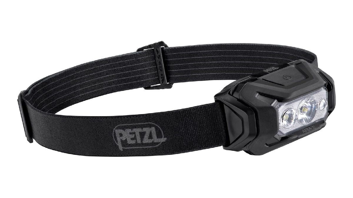 Petzl Aria 2 RGB Headlamp on white background