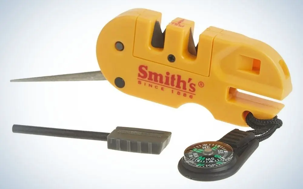 Smithâs Pocket Pal is the best multi-use pocket knife sharpener.