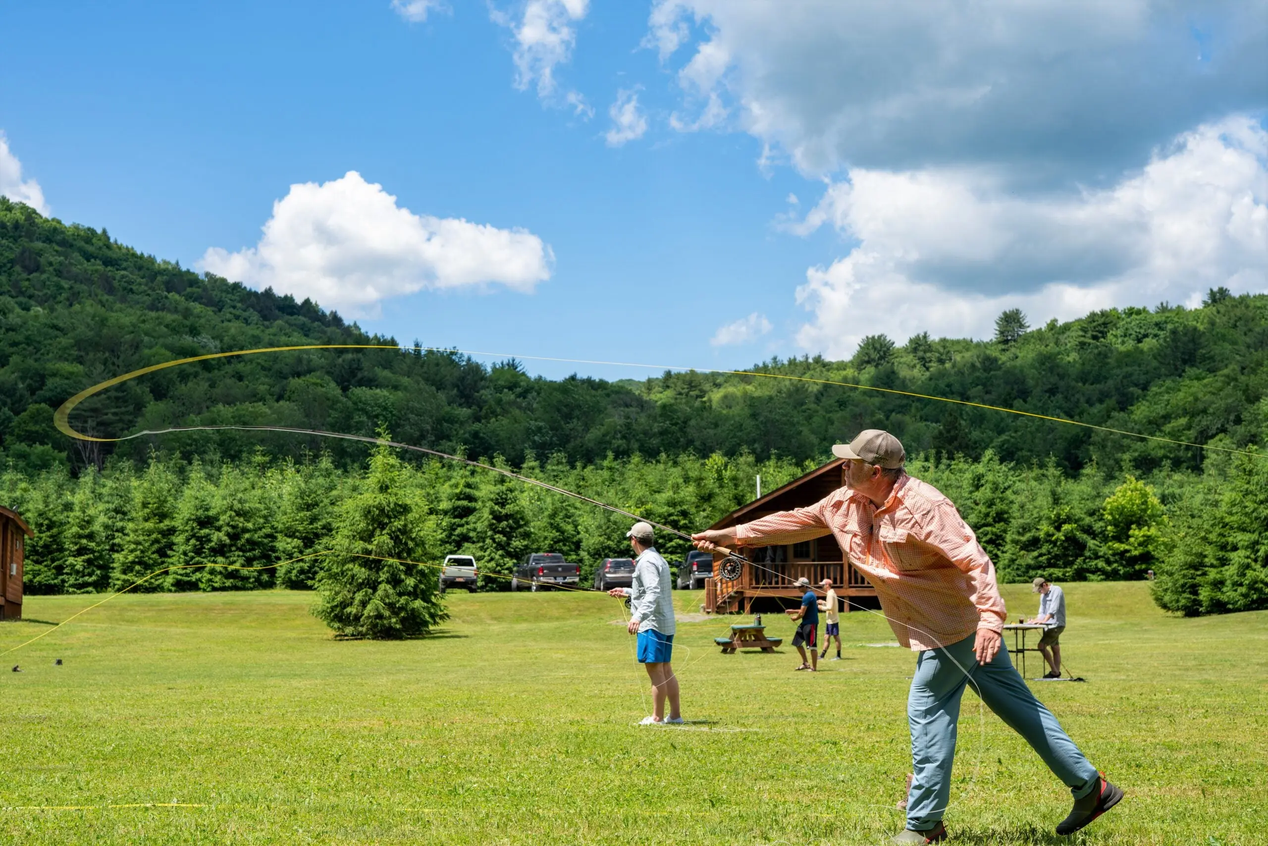 The fly-rod firing line.