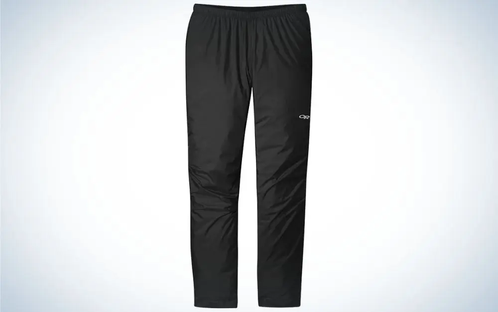 Outdoor Research Menâs Helium Rain Pants are the best for men.