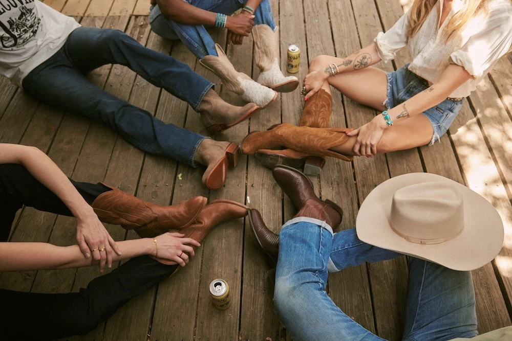 Group of people wearing Tecovas cowboy boots