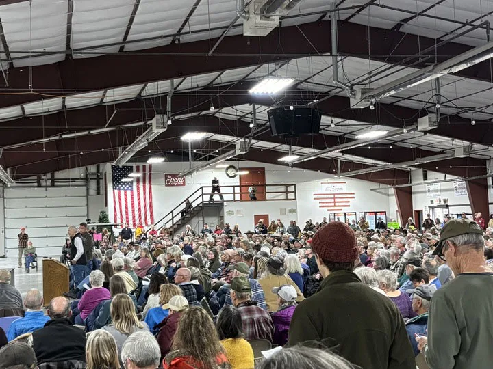 Mining representatives pitch the controversial Sheep Creek mine project to the public for the first time since beginning exploration activities more than two years ago.