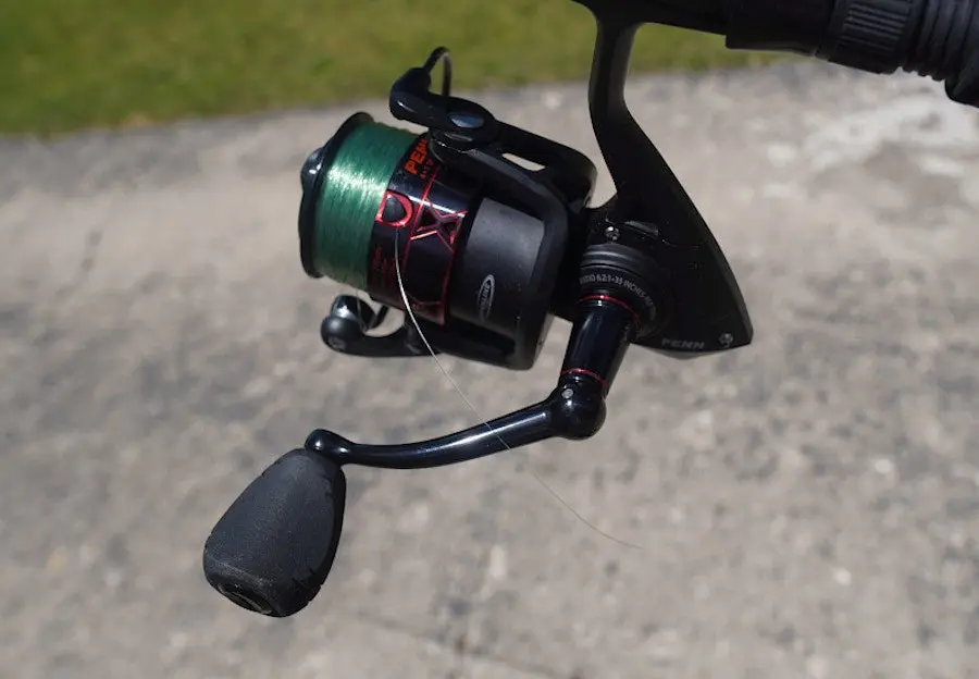 Close-up of Penn Fierce IV Spinning Combo