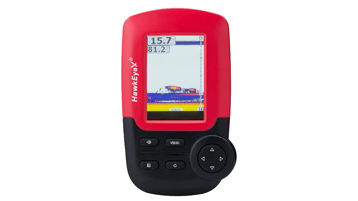 HawkEye FishTrax 1C-k Paddlesport Fish Finder on white background