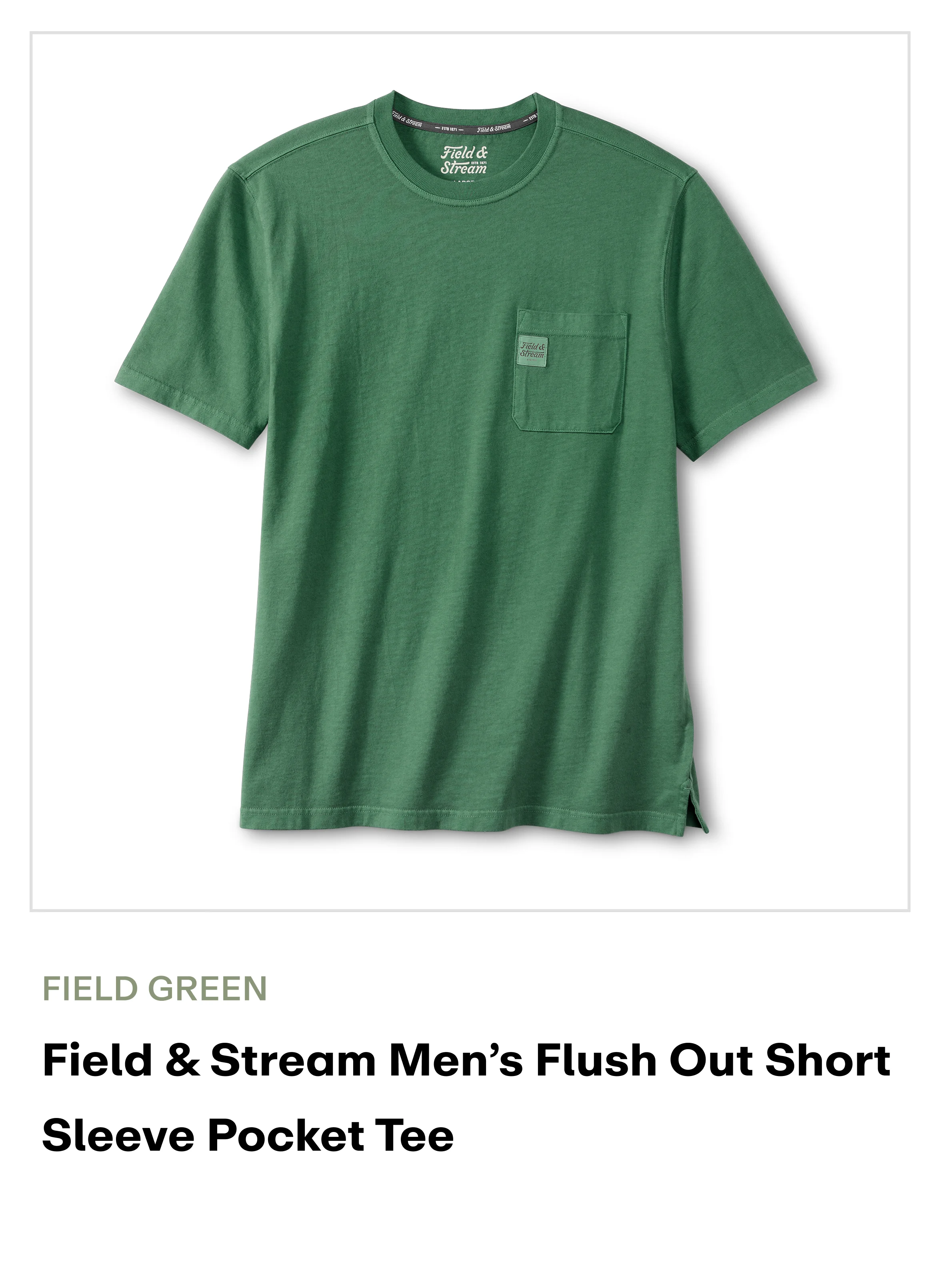 amazon - Pocket Tee - Field Green