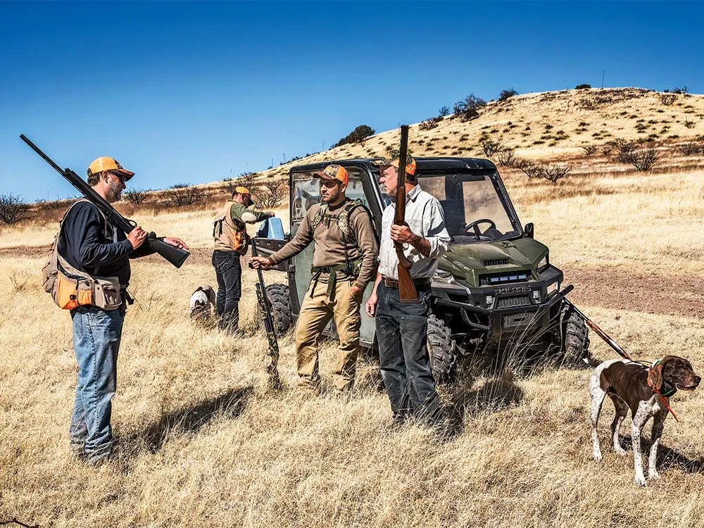 quail hunters planning a hunt