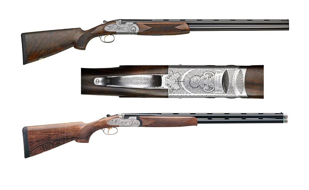 The Beretta 680 Series shotgun on a white background.